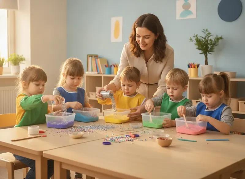 פעילות סליים בכיתה יצירתית